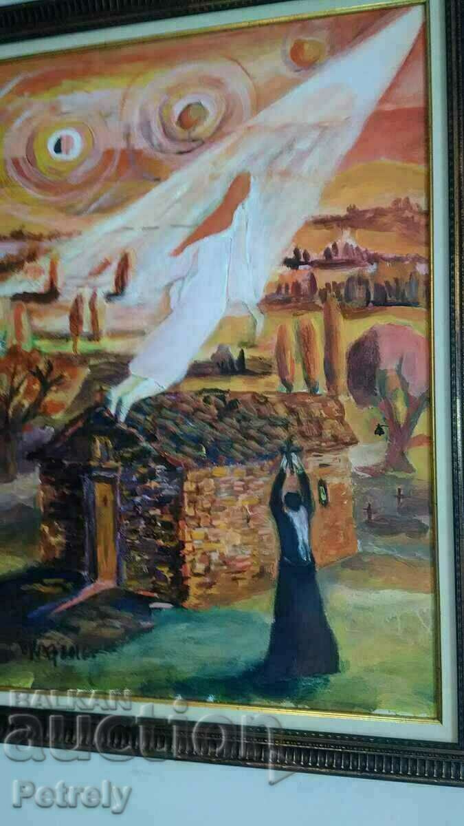 Δημοπρασία Μεγάλη ελαιογραφία