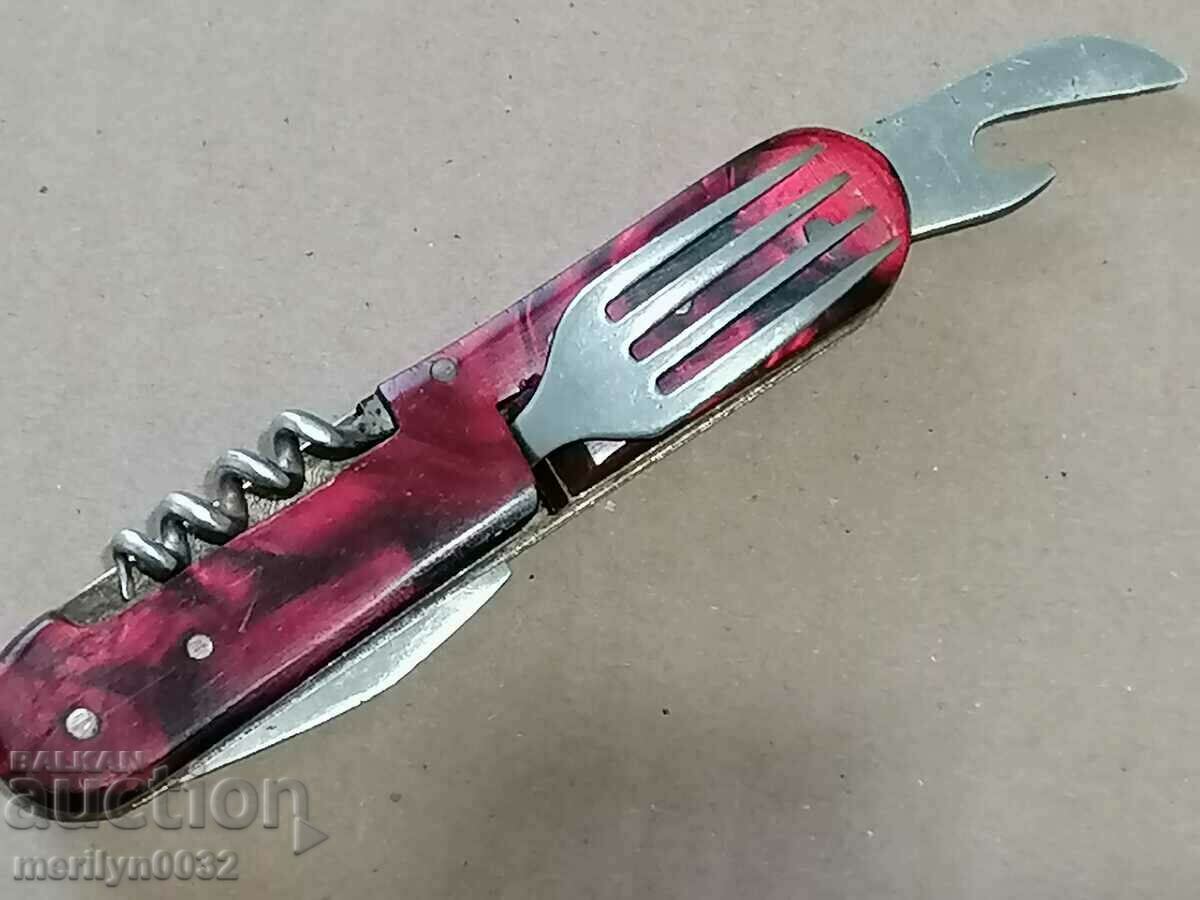 Old social knife, knife, knife, fork, corkscrew, awl NRB - 5 Old social knife, knife, knife, fork, corkscrew, awl NRB - 5