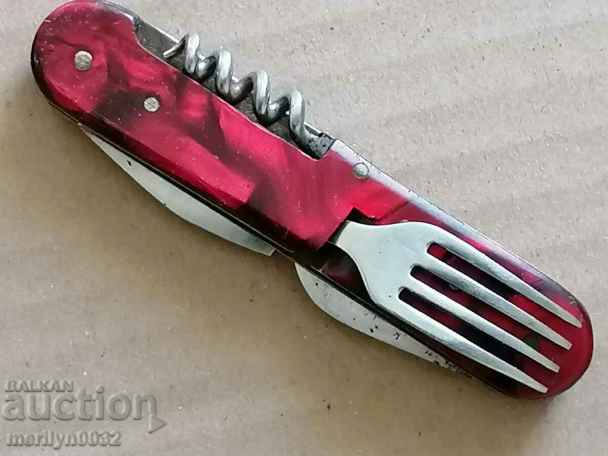 Old social knife, knife, knife, fork, corkscrew, awl NRB - 6 Old social knife, knife, knife, fork, corkscrew, awl NRB - 6