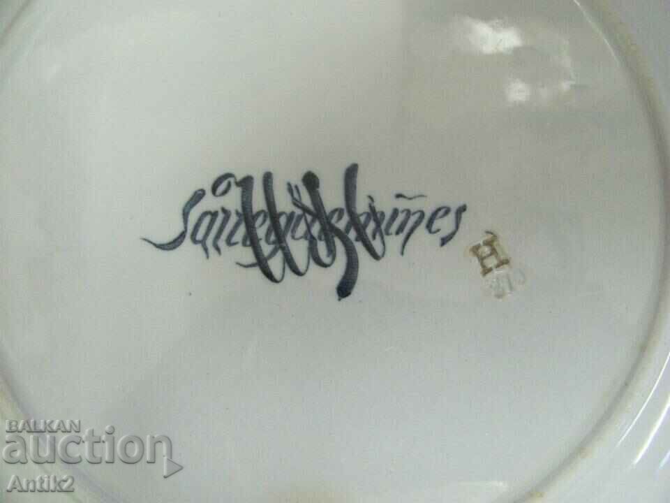 Delivery of 19th century French Porcelain Plate with monogram