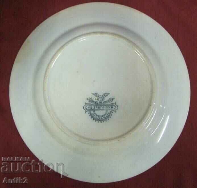 Delivery of 19th century Antique- VILLEROY BOCH Porcelain Plate Germany Delivery of 19th century Antique- VILLEROY BOCH Porcelain Plate Germany