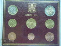 Vaticana 2021 - series of 8 coins Vaticana / RARE !!! - Unc