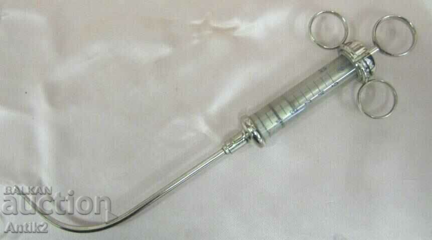 19th Century Antique Medical Glass Syringe - 5 19th Century Antique Medical Glass Syringe - 5