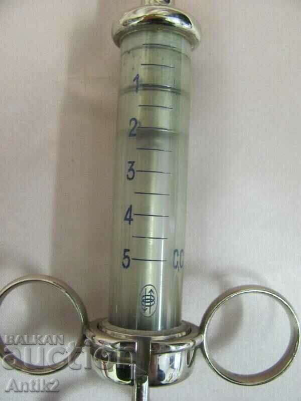 19th Century Antique Medical Glass Syringe - 6 19th Century Antique Medical Glass Syringe - 6