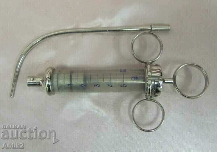 19th Century Antique Medical Glass Syringe - 7 19th Century Antique Medical Glass Syringe - 7