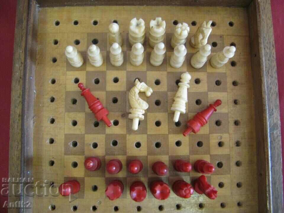 Antique Mini Chess in a wooden box - 7 Antique Mini Chess in a wooden box - 7