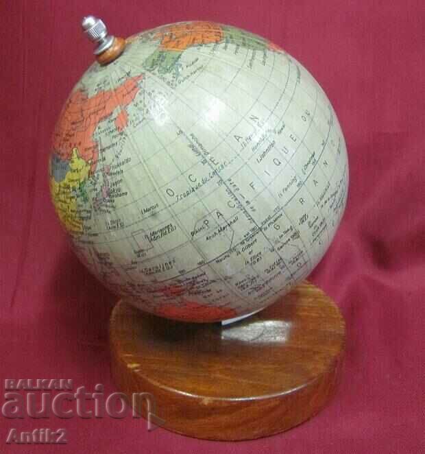 Vintage Mini Globe with Wooden Stand with price 150.00 BGN | € 76.69 Vintage Mini Globe with Wooden Stand with price 150.00 BGN | € 76.69
