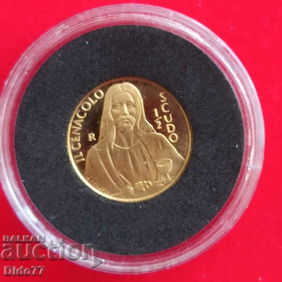1998 1/2 Scudo San Marino, χρυσό