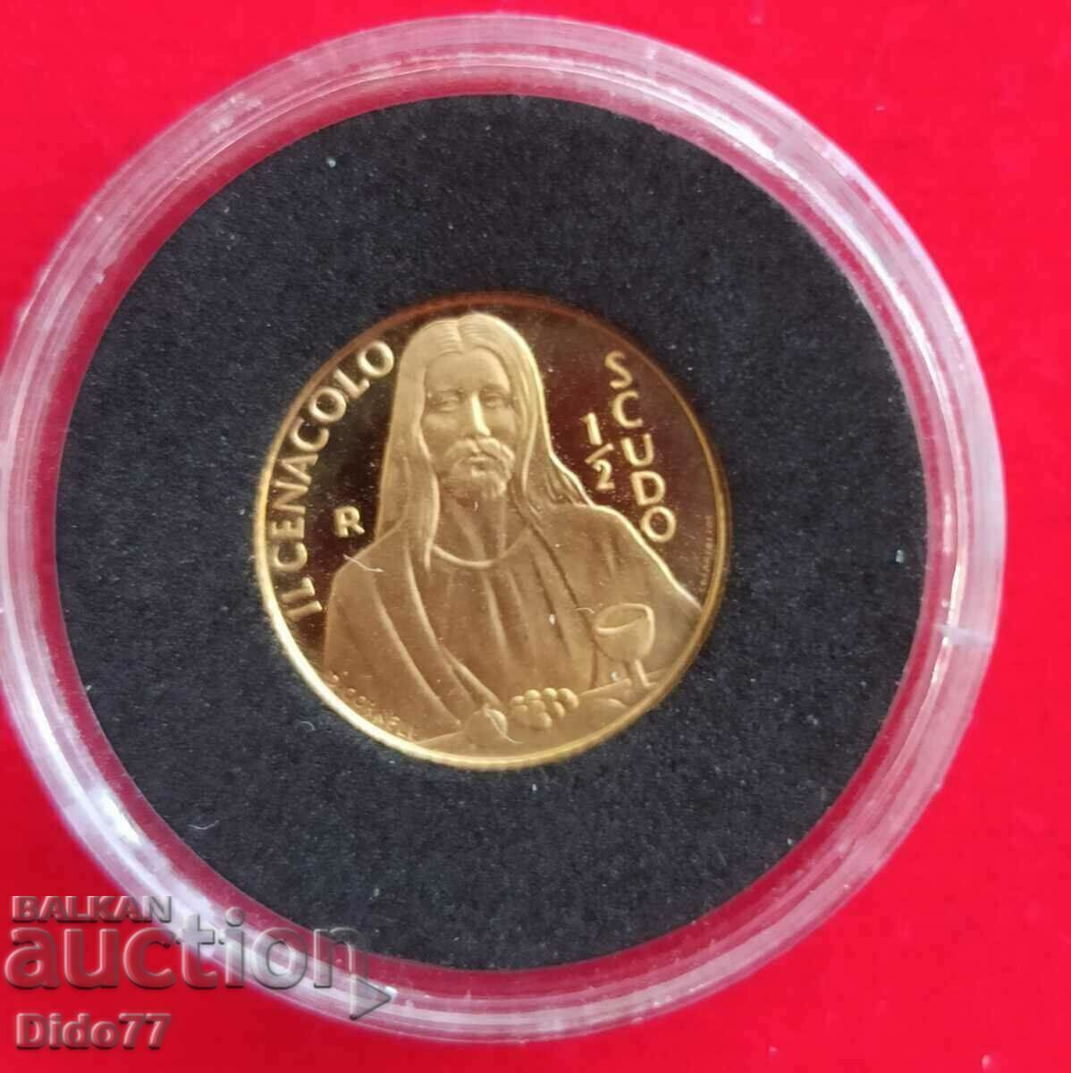 1998 1/2 Scudo San Marino, gold