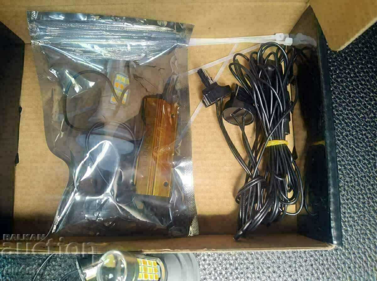 LED daytime running light bulbs with turn signal DRL + Turn Light m with price 35.00 BGN | € 17.90 LED daytime running light bulbs with turn signal DRL + Turn Light m with price 35.00 BGN | € 17.90