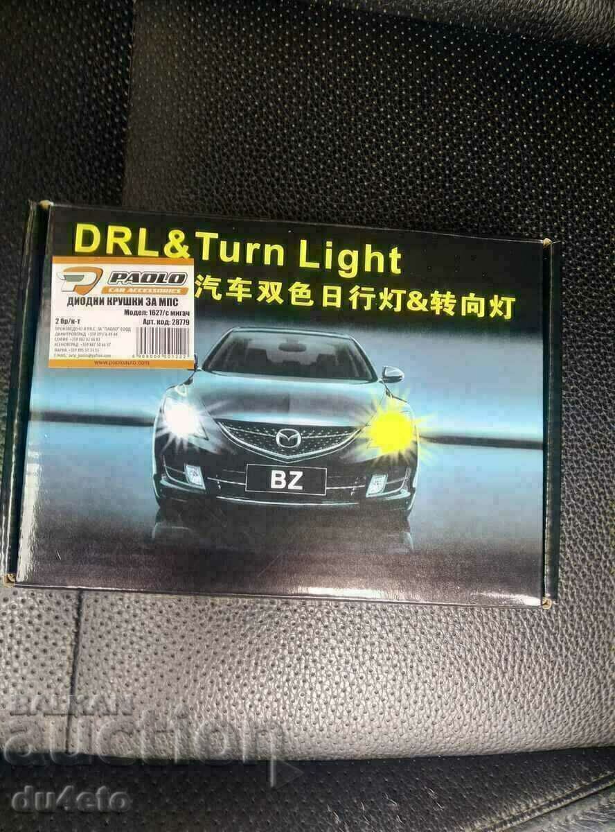 Delivery of LED daytime running light bulbs with turn signal DRL + Turn Light m Delivery of LED daytime running light bulbs with turn signal DRL + Turn Light m