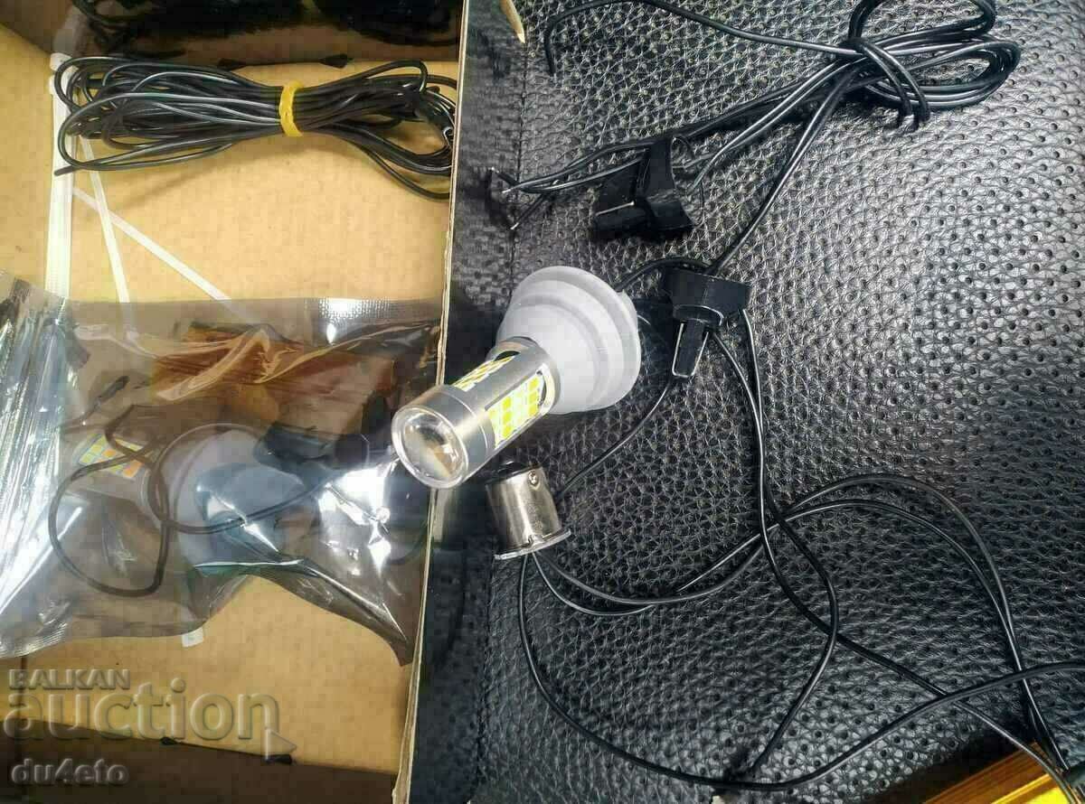 LED daytime running light bulbs with turn signal DRL + Turn Light m - 6 LED daytime running light bulbs with turn signal DRL + Turn Light m - 6