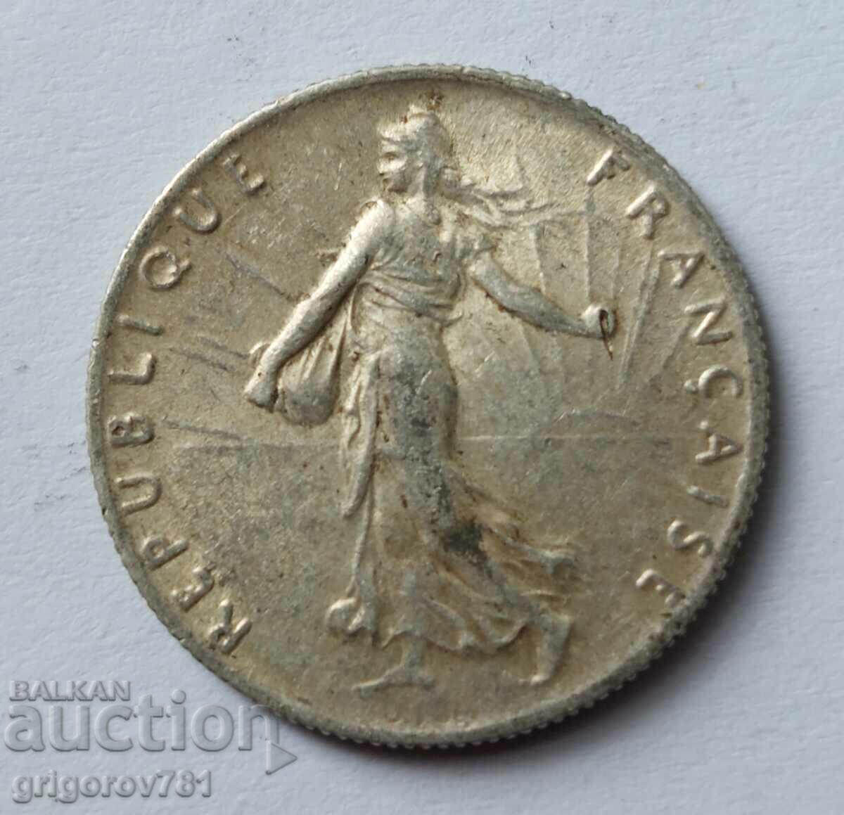 50 сантима сребро Франция 1917 -  сребърна монета №15 с цена € 3.83 | 7.49 лв.