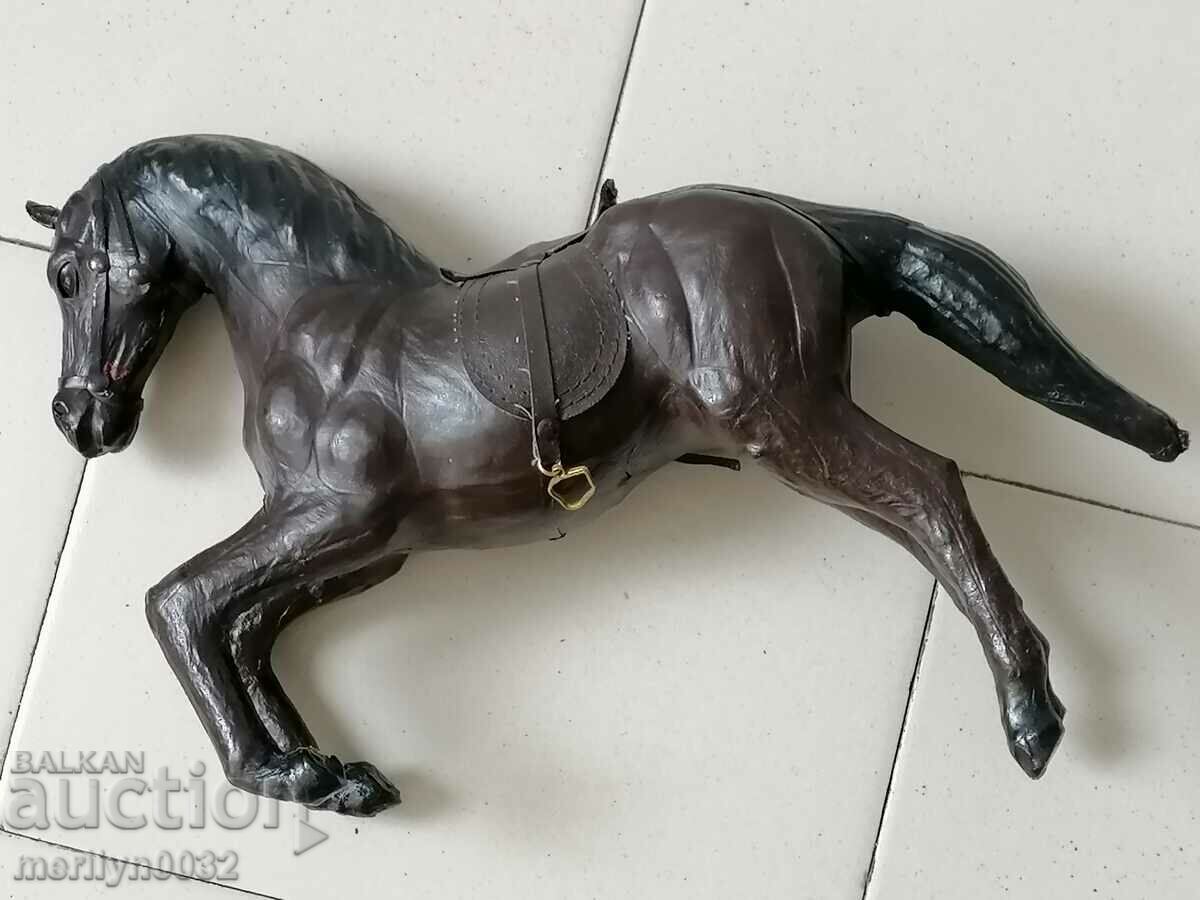 Auction Interior figure for decoration leather horse Auction Interior figure for decoration leather horse