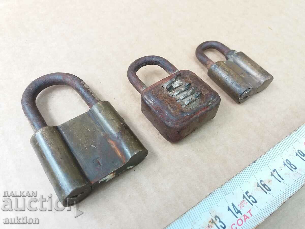 Auction SET OF 3 LOCKS LOCKSMITH, DIFFERENT LOCKSMITHS Auction SET OF 3 LOCKS LOCKSMITH, DIFFERENT LOCKSMITHS