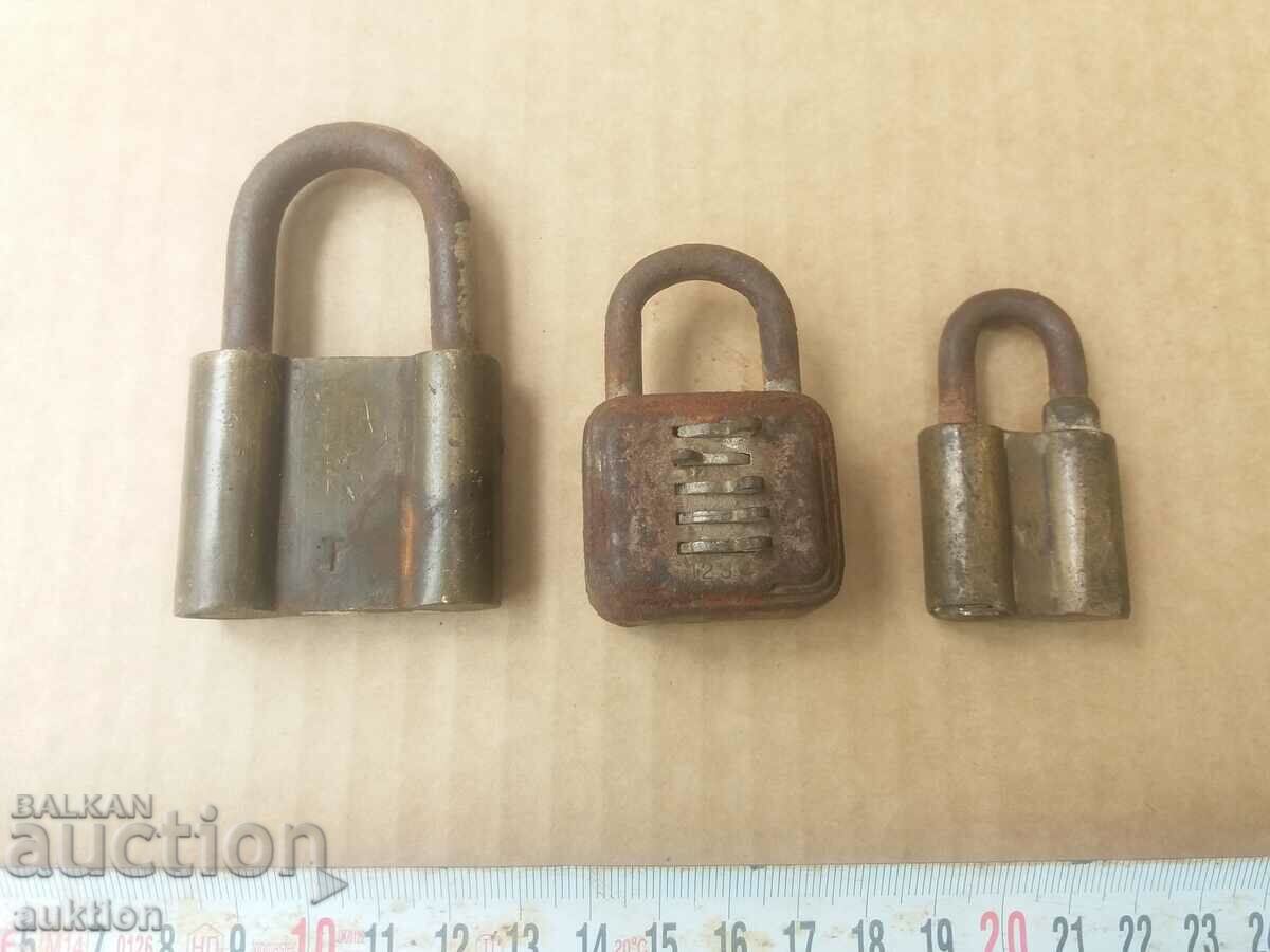 SET OF 3 LOCKS LOCKSMITH, DIFFERENT LOCKSMITHS - 5 SET OF 3 LOCKS LOCKSMITH, DIFFERENT LOCKSMITHS - 5