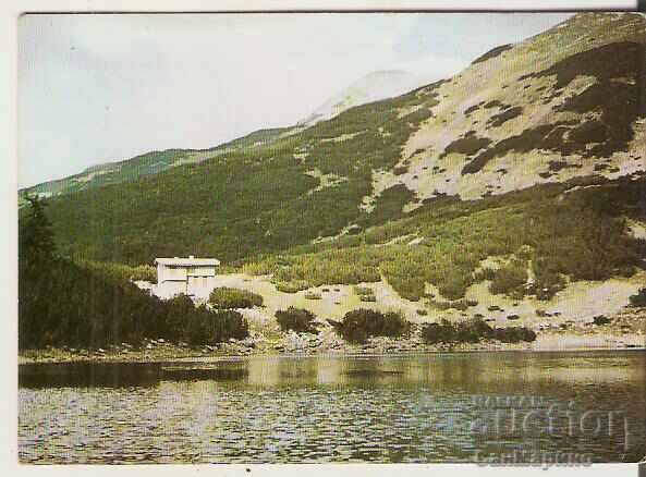 Card Bulgaria Pirin Sinanitsa hut and lake *