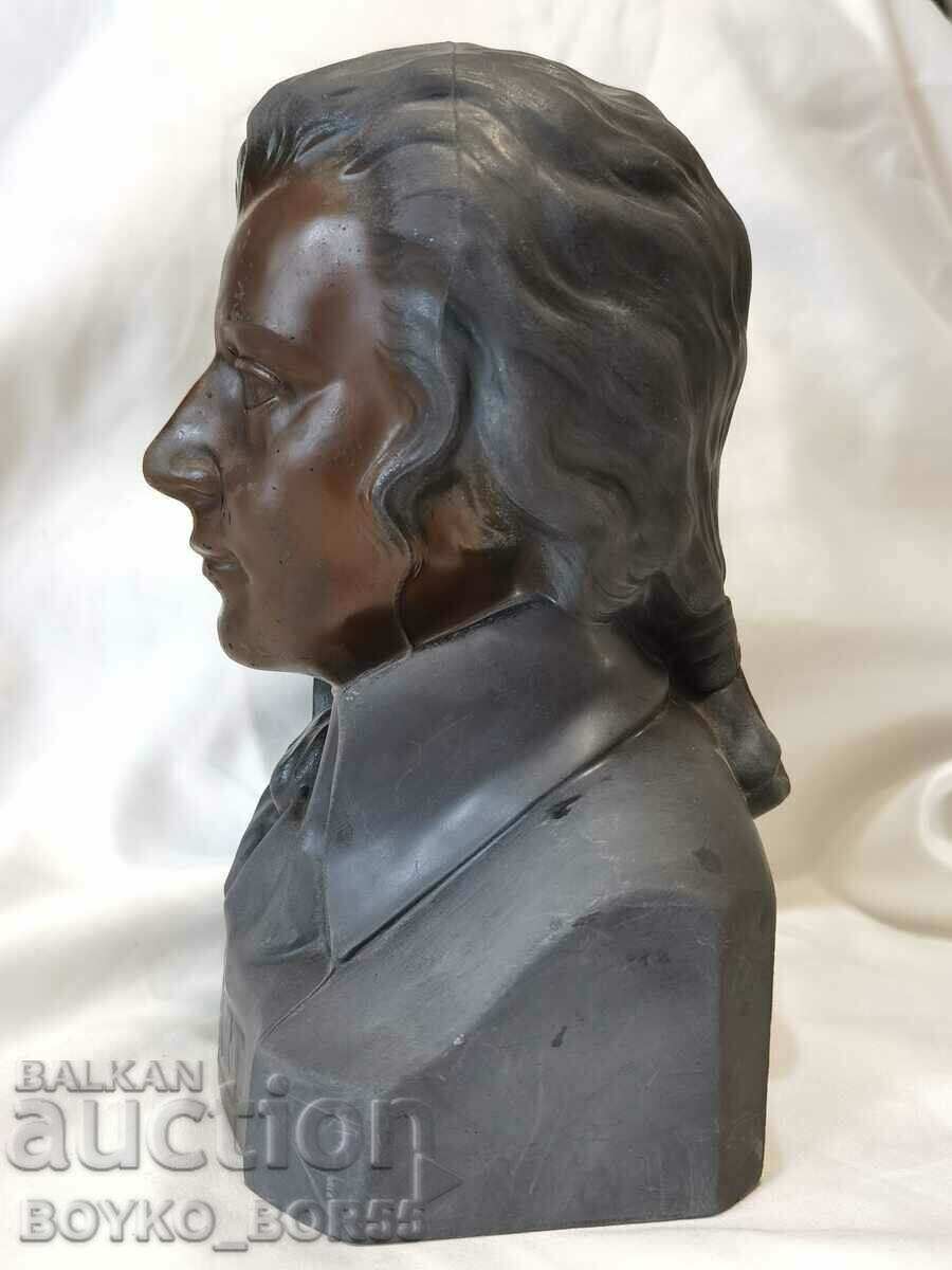 Auction Unique German Antique Bust from the End of the 19th Century Auction Unique German Antique Bust from the End of the 19th Century