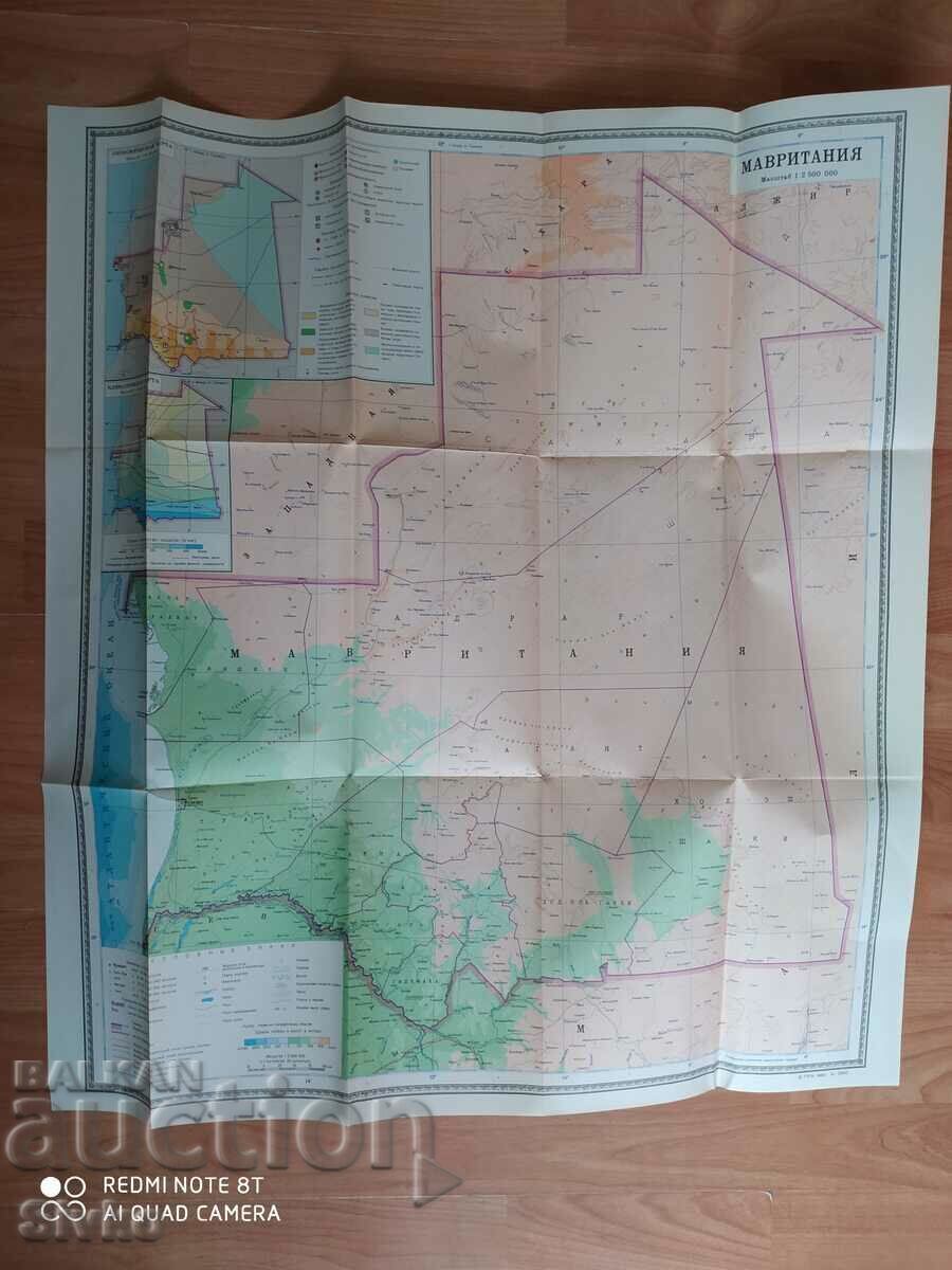 Карта на Мавритания - С - 5 Карта на Мавритания - С - 5