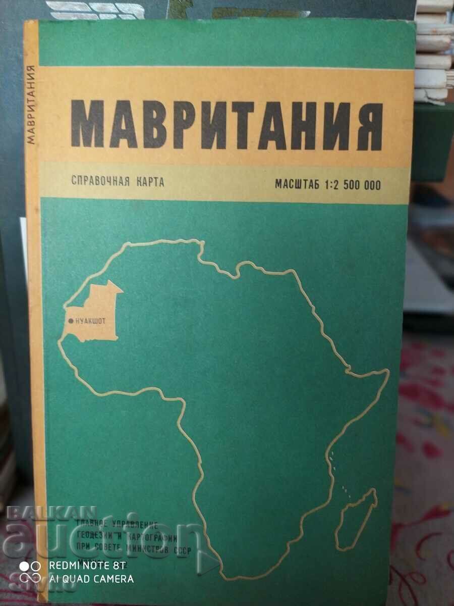 Карта на Мавритания - С Карта на Мавритания - С