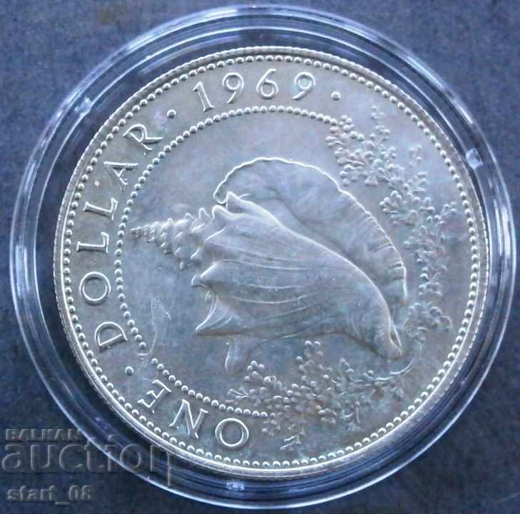 Bahamas 1 dollar 1969