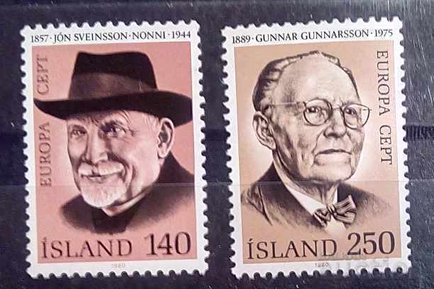 Iceland 1980 Europe CEPT Personalities MNH
