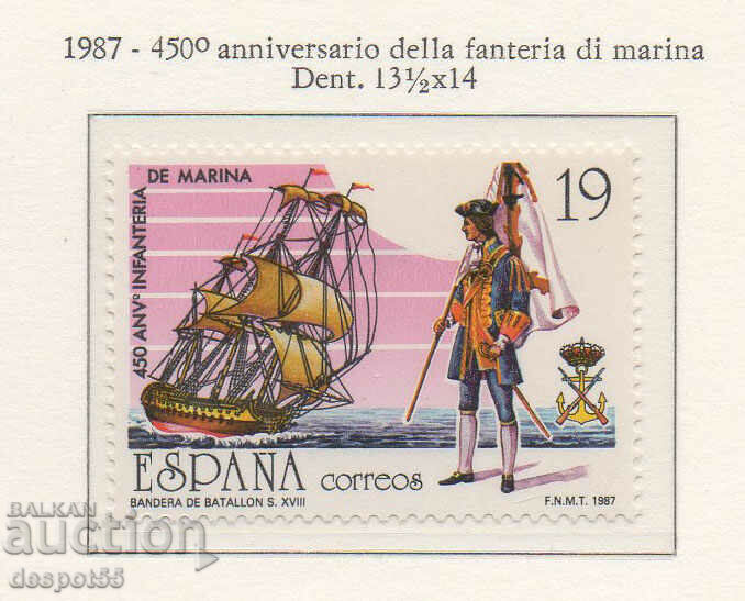 1987. Spain. 450th Anniversary of the Marines.