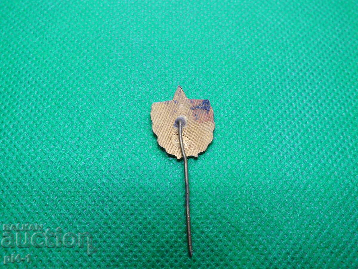 Old social badge bronze enamel needle VIF G. Dimitrov with price 5.00 BGN | € 2.56 Old social badge bronze enamel needle VIF G. Dimitrov with price 5.00 BGN | € 2.56