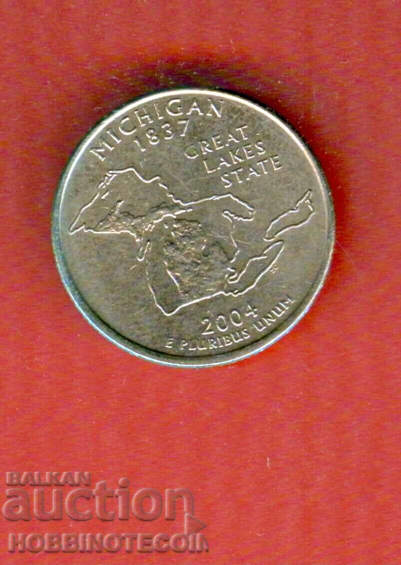 САЩ USA 25 цент  емисия - issue 2004 - Мичиган - P
