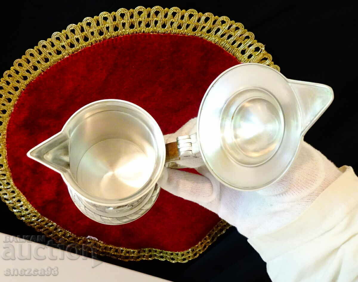 Ловна халба,кана от калай с картини. - 6 Ловна халба,кана от калай с картини. - 6