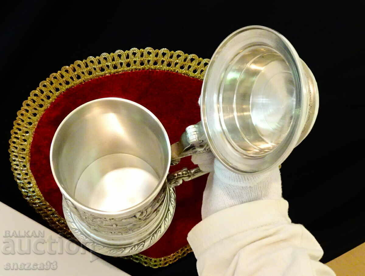 Τσιγκένια κούπα προς τιμή του κυνηγιού 1 κιλό. - 7