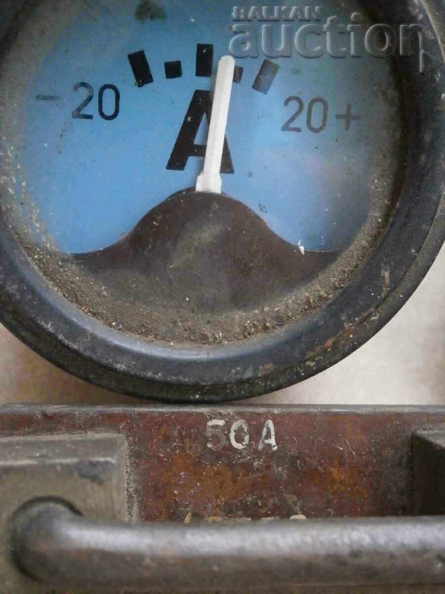 αμπερόμετρο παρτίδα 2 τεμάχια και shunt ρετρό αυτοκίνητο - 7 αμπερόμετρο παρτίδα 2 τεμάχια και shunt ρετρό αυτοκίνητο - 7