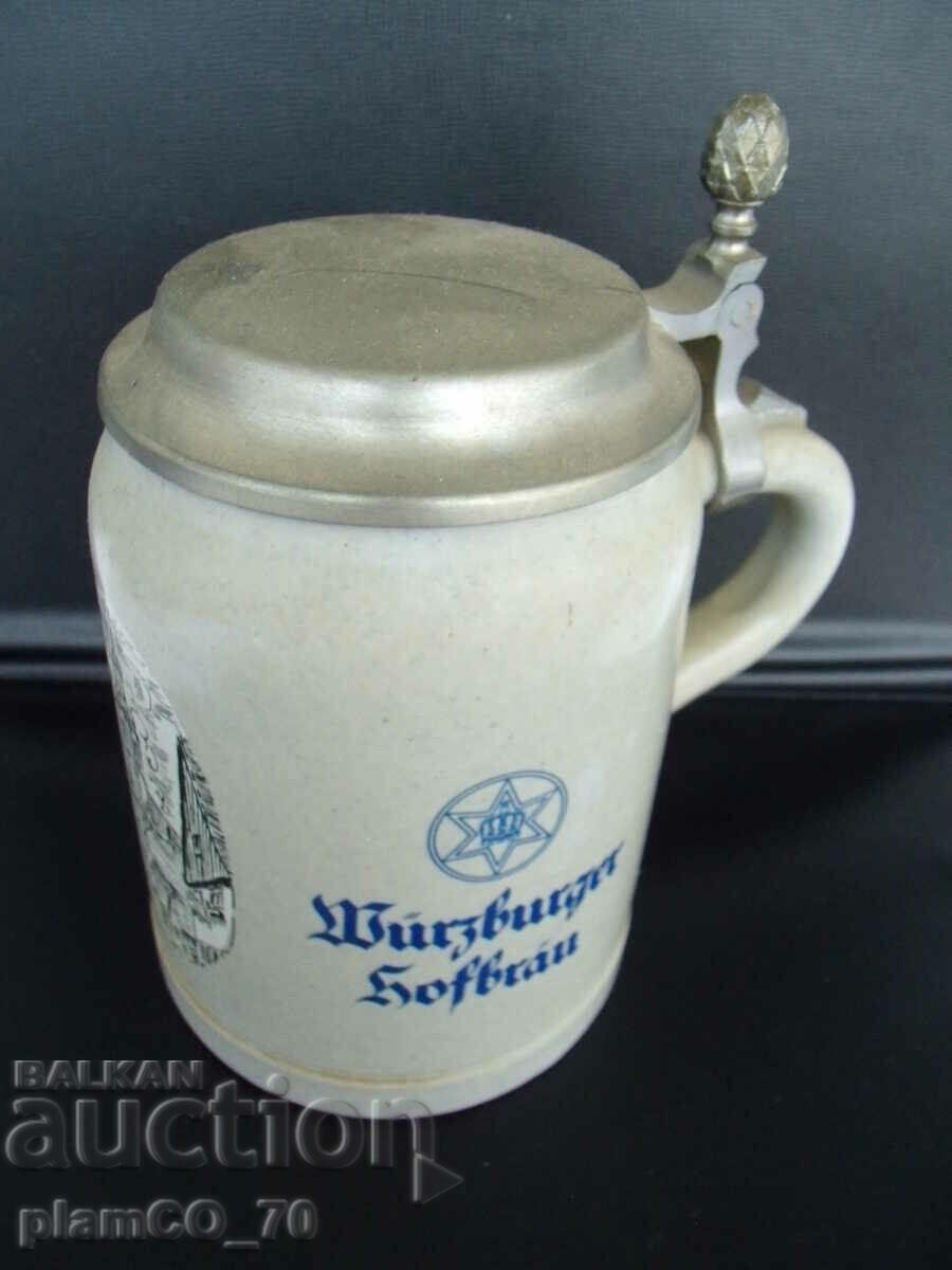 Παράδοση № * 6315 παλιά πορσελάνινη κούπα - με μεταλλικό καπάκι Παράδοση № * 6315 παλιά πορσελάνινη κούπα - με μεταλλικό καπάκι