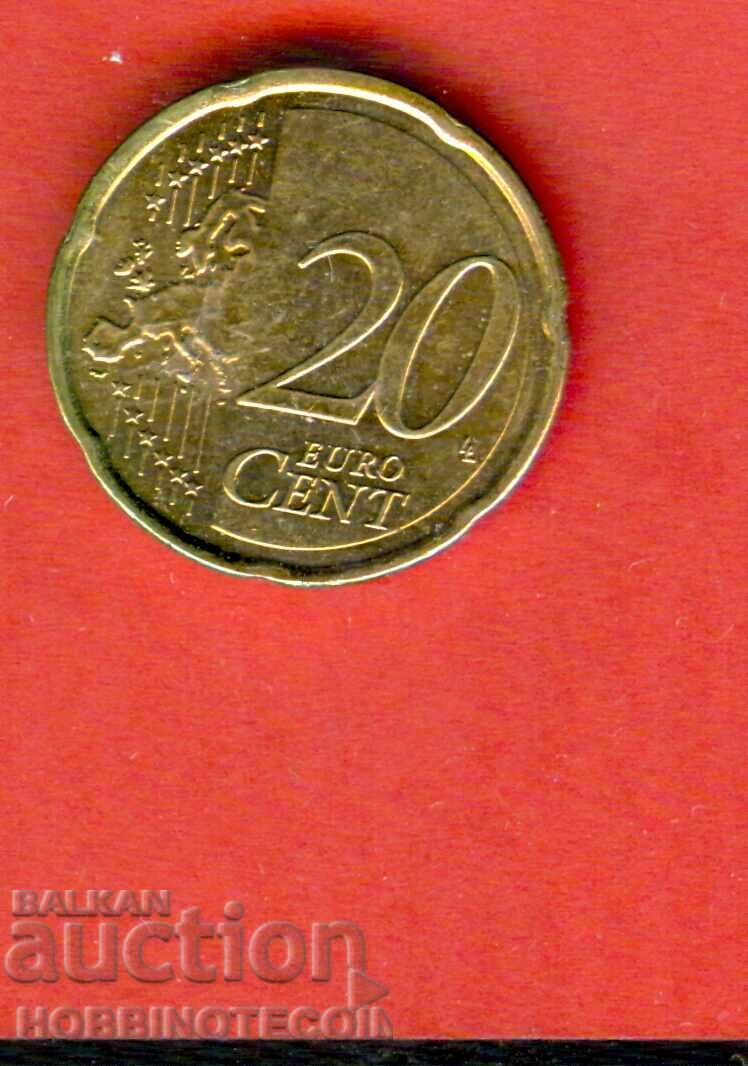 ГЪРЦИЯ GREECE 20 цента емисия issue 2009 НОВА UNC