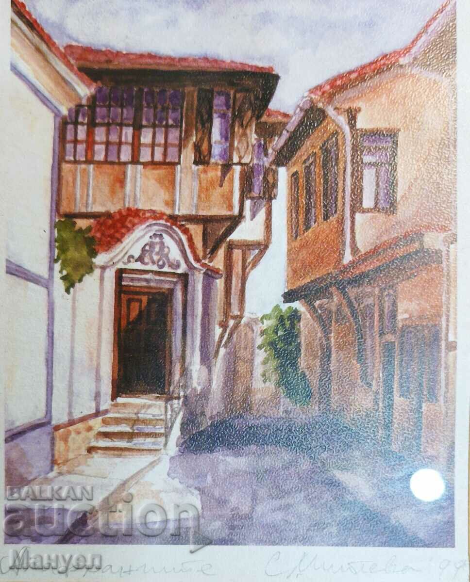 I am selling a painting "Alafrangite" Plovdiv. with price 24.90 BGN | € 12.73 I am selling a painting "Alafrangite" Plovdiv. with price 24.90 BGN | € 12.73