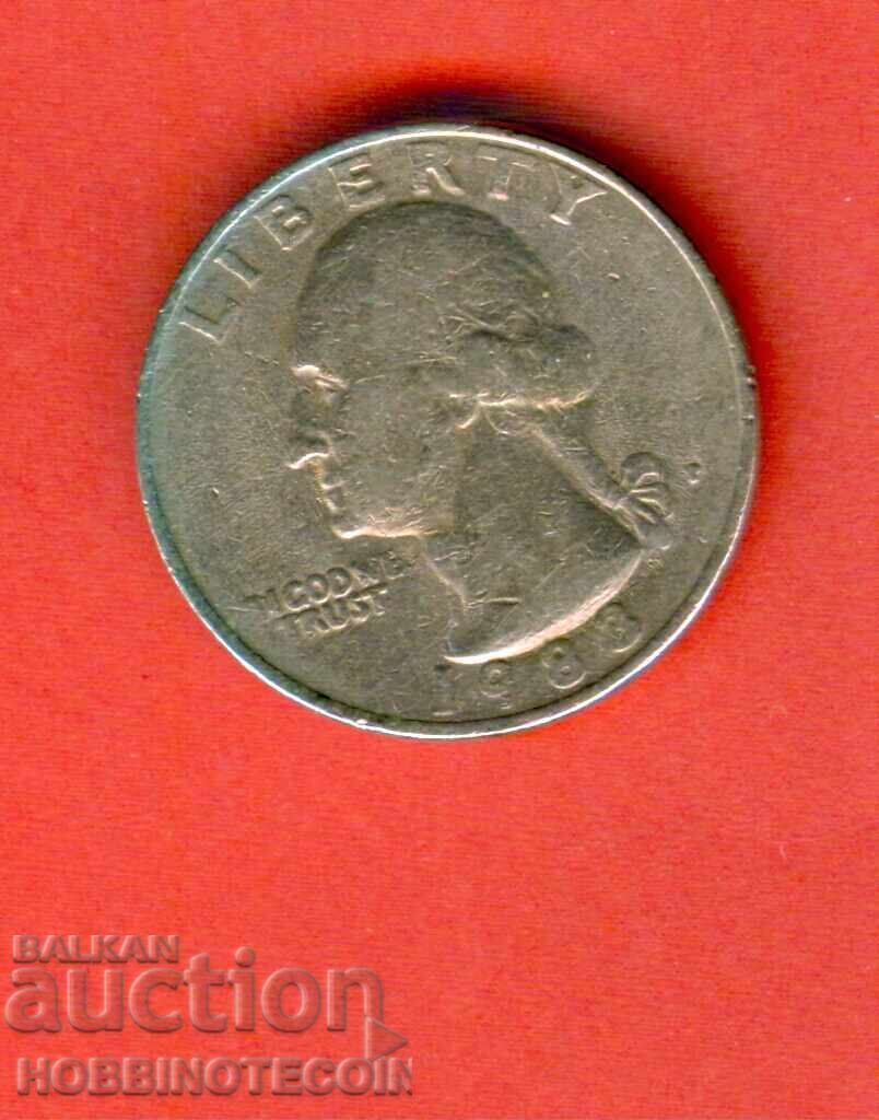 SUA SUA emisiune de 25 de cenți - numărul 1983 - P SUA SUA emisiune de 25 de cenți - numărul 1983 - P