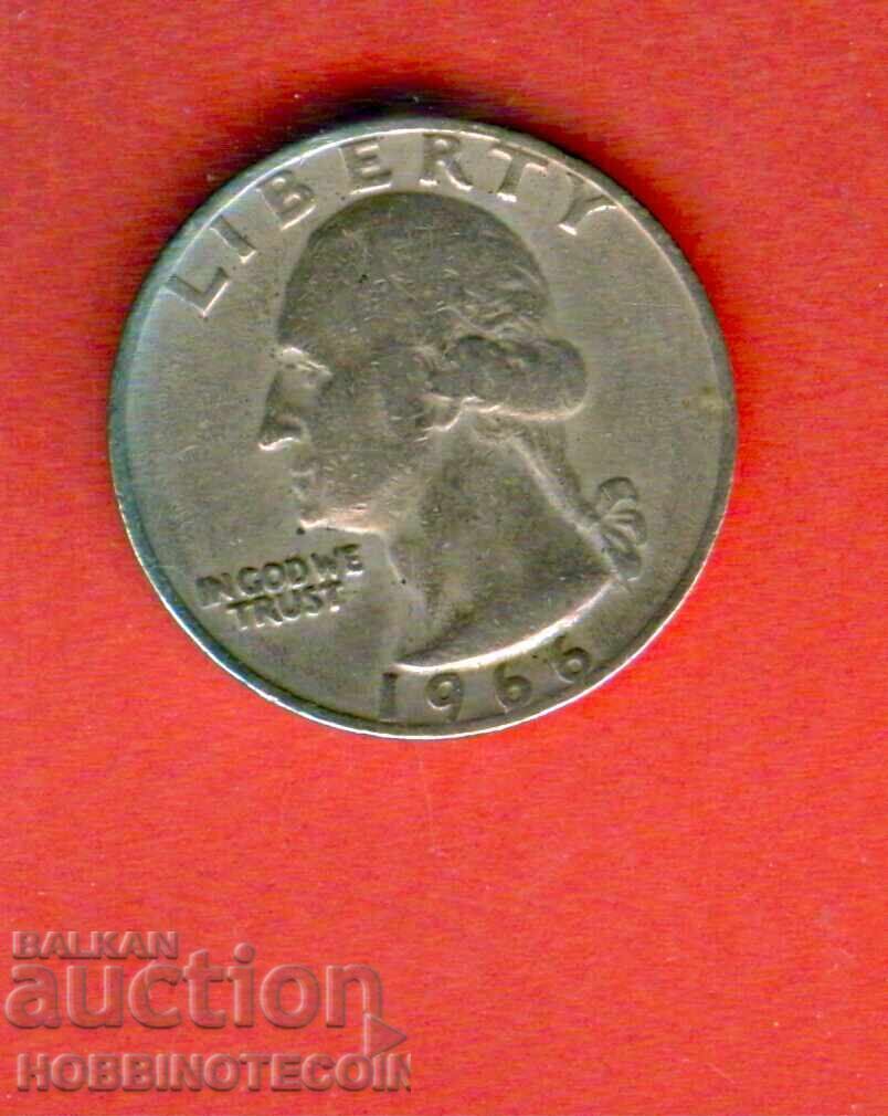 SUA SUA emisiune de 25 de cenți - numărul 1966 SUA SUA emisiune de 25 de cenți - numărul 1966