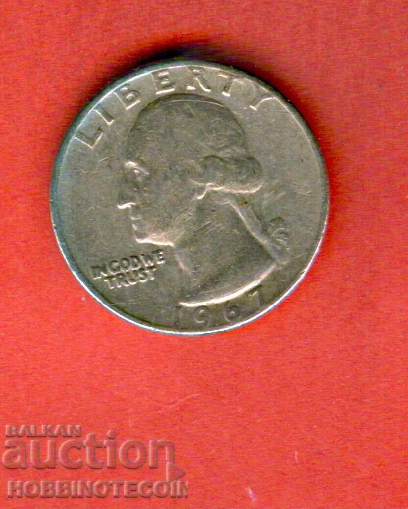 САЩ USA 25 цент емисия - issue 1967 САЩ USA 25 цент емисия - issue 1967