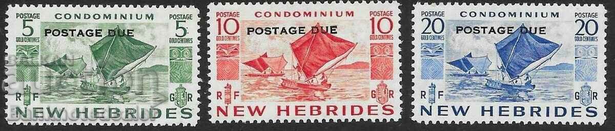 New Hebrides 1953 Postage Due Part Set MH