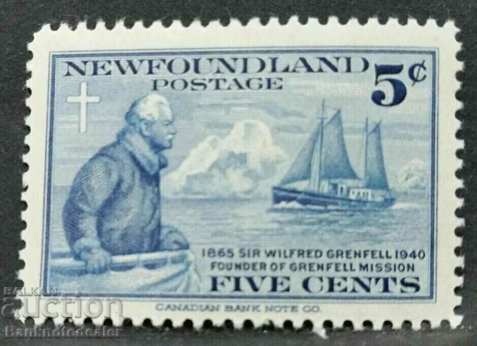 Newfoundland 5 cent 1941 Sir Wilfred GREENFELL MH