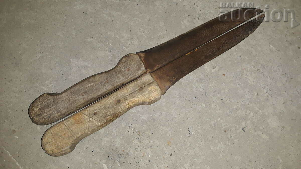 lot two primitive knife knives - 5