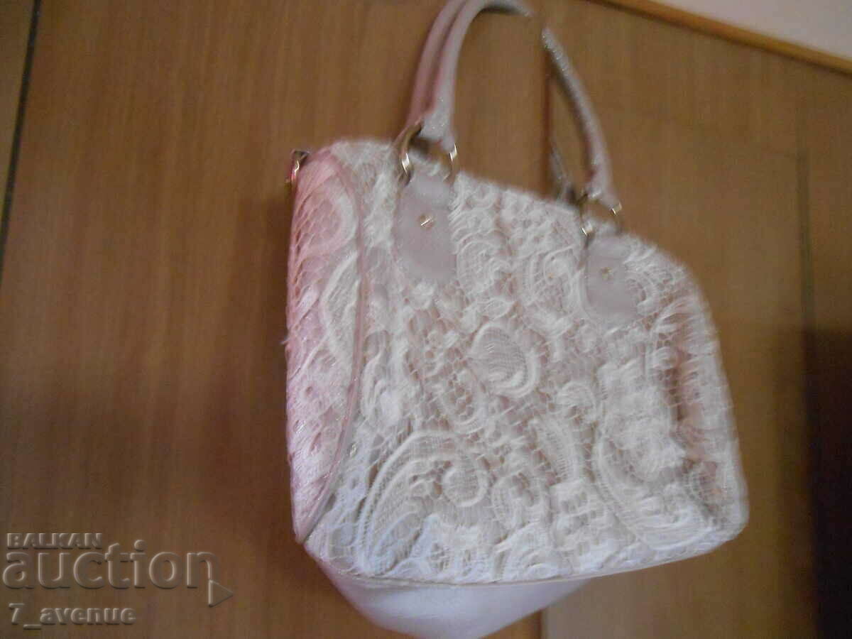 Auction Women's bag with lace, VINTAGE Auction Women's bag with lace, VINTAGE