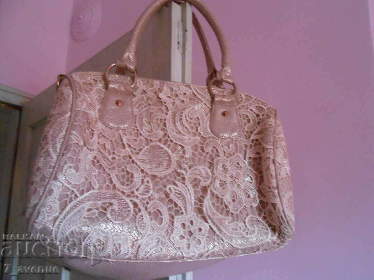 Women's bag with lace, VINTAGE - 5 Women's bag with lace, VINTAGE - 5