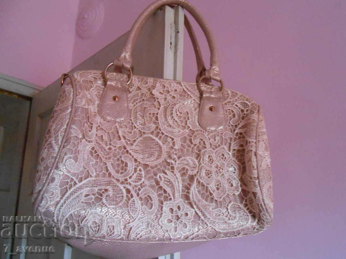 Women's bag with lace, VINTAGE - 6 Women's bag with lace, VINTAGE - 6