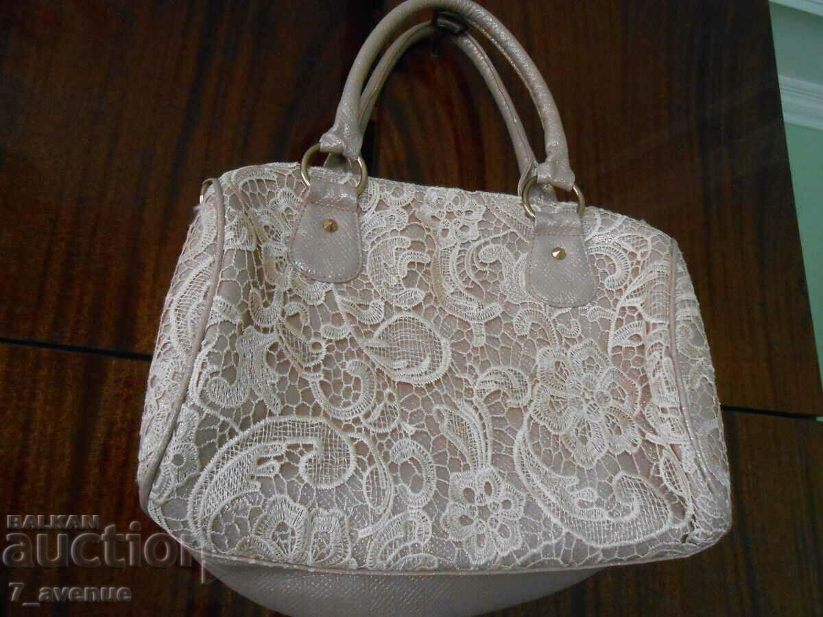 Women's bag with lace, VINTAGE Women's bag with lace, VINTAGE