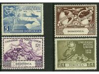 Σετ UPU Dominica 1949 Mint Hinged