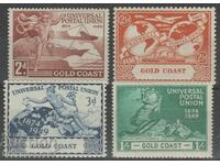 Χρυσή ακτή 1949 παγκόσμια ταχυδρομική ένωση MH