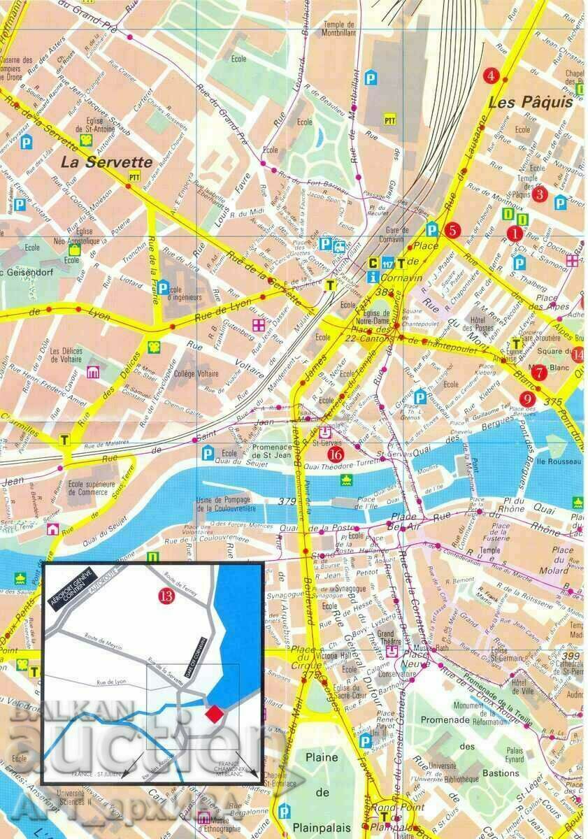 Tourist map of Geneva. with price 4.50 BGN | € 2.30 Tourist map of Geneva. with price 4.50 BGN | € 2.30