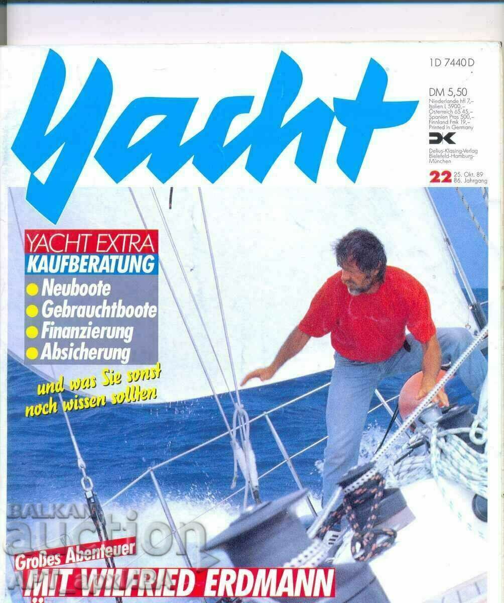 Περιοδικό YACHT, στα γερμανικά. Τεύχος 22/1989