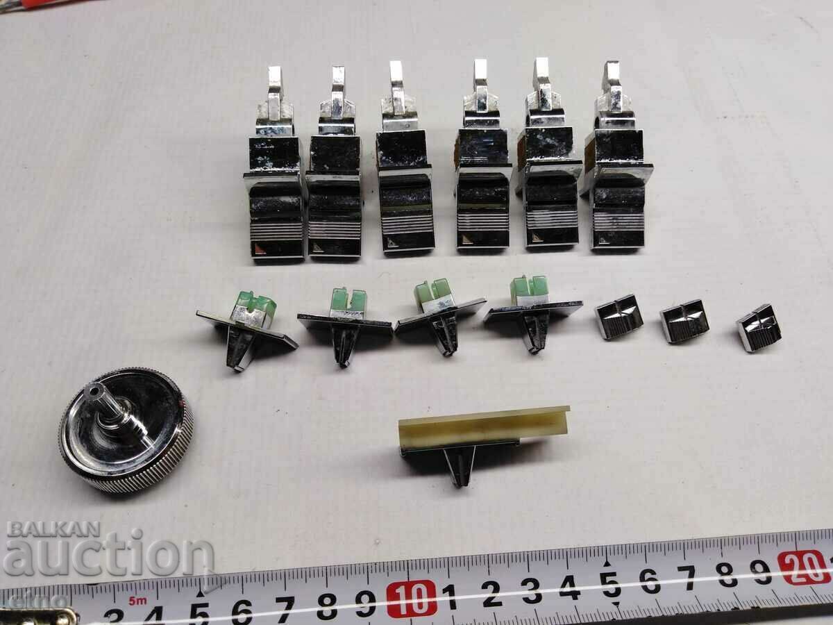 SET OF ORIGINAL BUTTONS FOR JAPANESE HITACHI CASSETTE RECORDER with price 45.00 BGN | € 23.01 SET OF ORIGINAL BUTTONS FOR JAPANESE HITACHI CASSETTE RECORDER with price 45.00 BGN | € 23.01